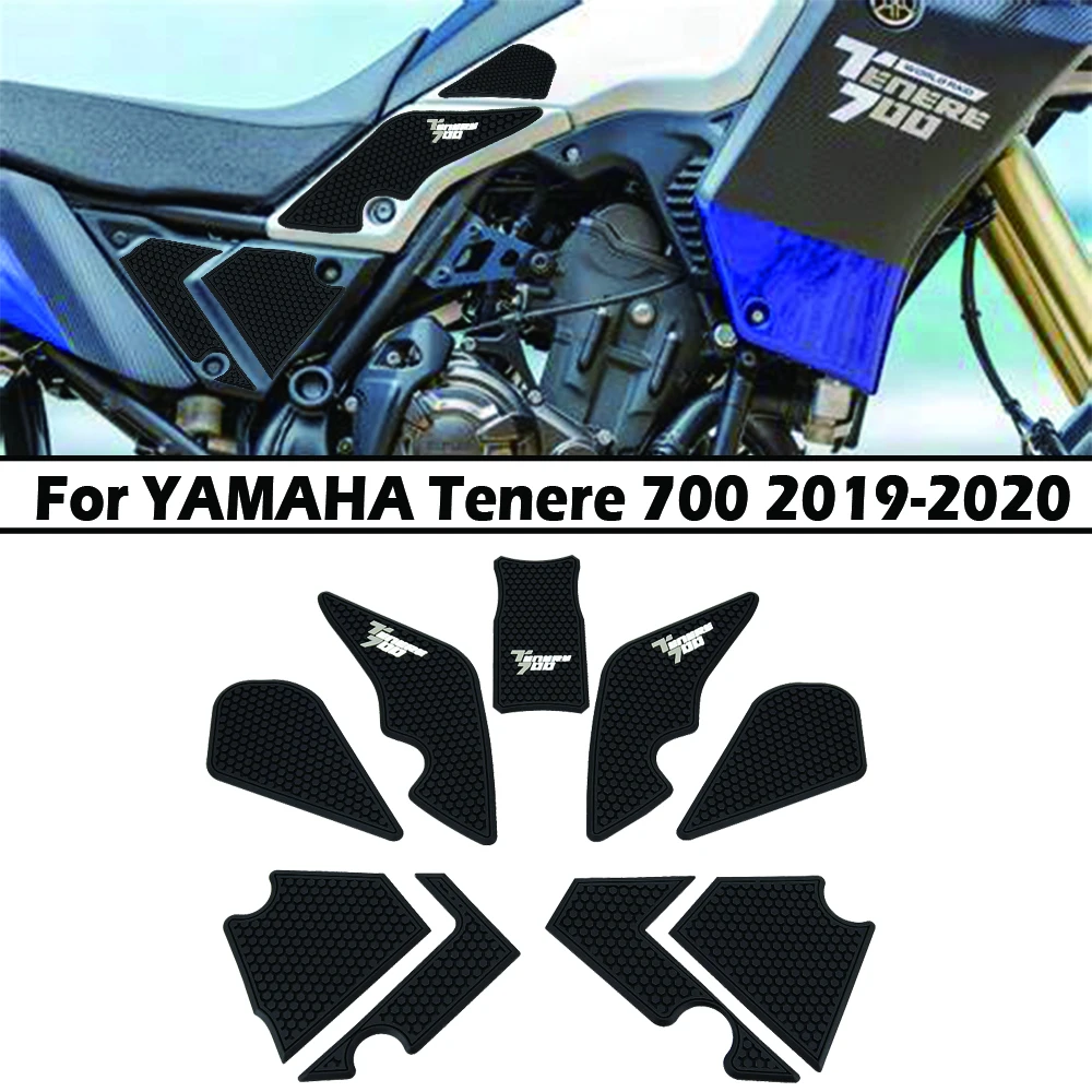 Motorcycle Non-slip Side Fuel Tank Stickers Waterproof Pad Rubber Sticker For YAMAHA Tenere 700 T700 XTZ 690 T 700 2019 2020