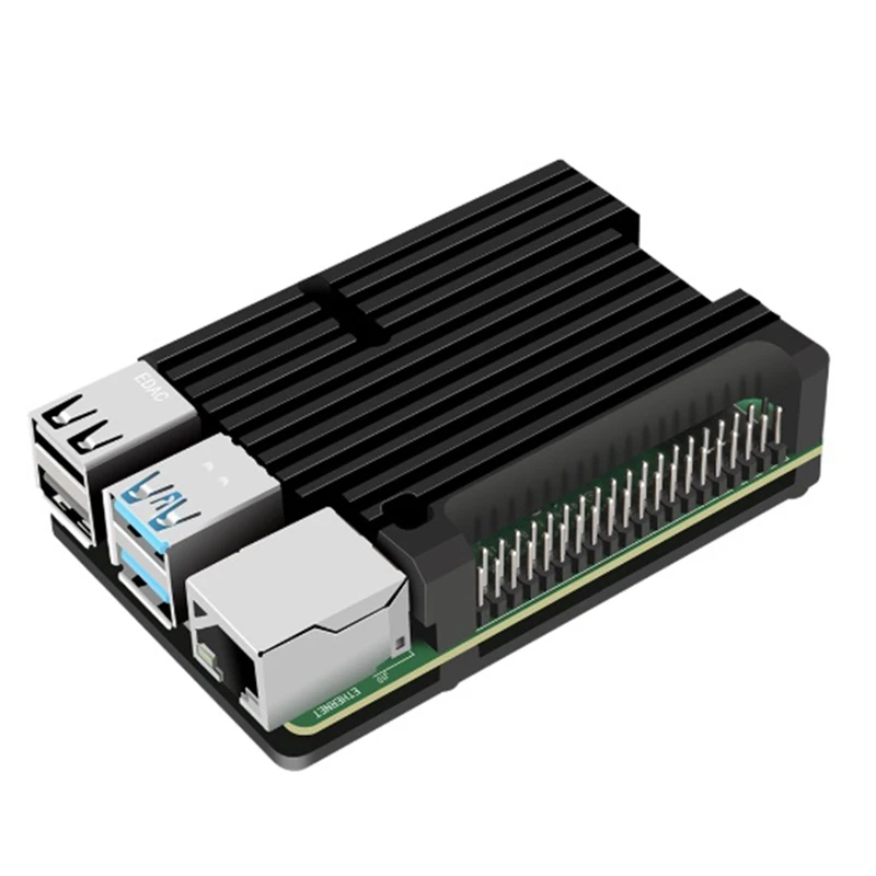 Для Raspberry Pi 4 Модель B Алюминиевый Чехол Пассивный охлаждающий сплав защитный