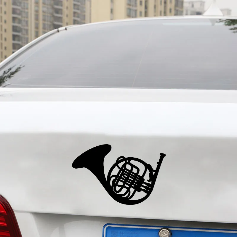 YJZT 17.6X11.3CM French Horn Personality Car Styling Decoration Decal Vinyl Stickers C25-0544 | Автомобили и мотоциклы