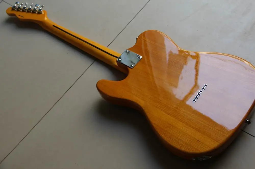 Новое поступление китайская гитара электрическая высшего качества коричневая