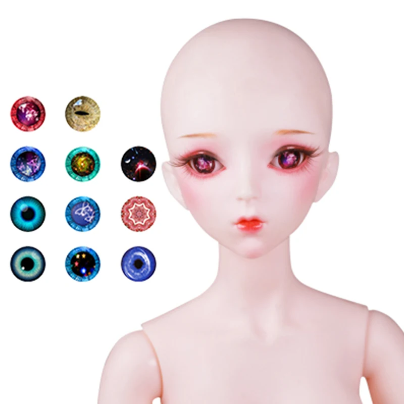 1/3 BJD 14 мм пластиковый глаз Подходит для 60 см sd куклы разные цвета diy Макияж