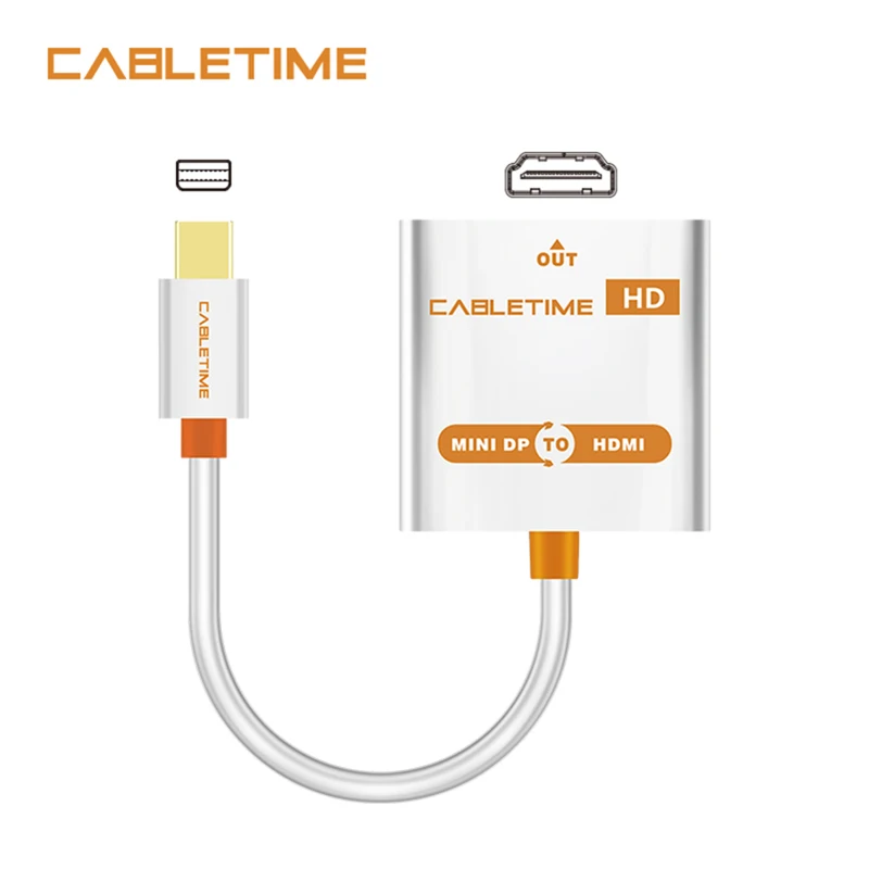 Кабель Cabletime Thunderbolt Mini DP-HDMI активный кабель M/F адаптер DisplayPort-HDMI для MacBook Pro Air iMac