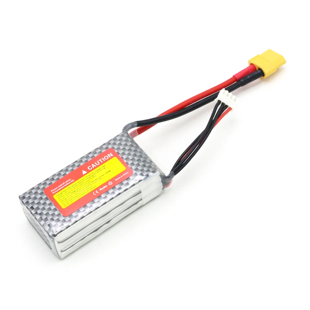 Аккумулятор ZOP power LiPo 11,1 V 1500Mah 3S 40C Max 60C XT60 штекер T разъем для радиоуправляемого квадрокоптера дрона вертолета автомобиля самолета