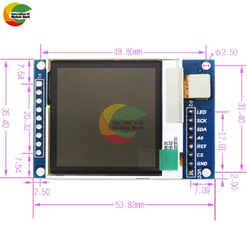 3 5-дюймовый ЖК-экран TFT-модуль последовательный дисплей SPI 1 6*130 SSD1283A уличный экран