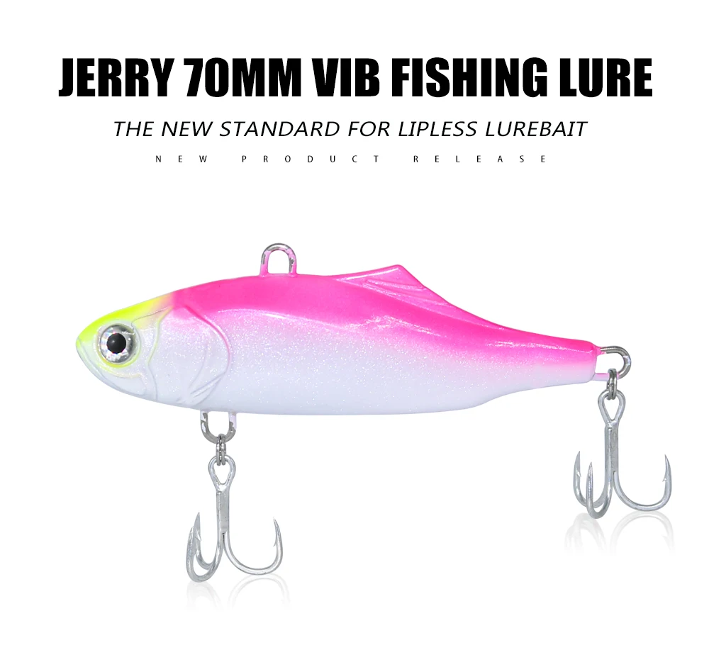 Jerry 1 шт. 7 см 23 г Тонущая VIB лезвие Вибрация литье жесткая приманка искусственные морские пресноводные рыболовные приманки