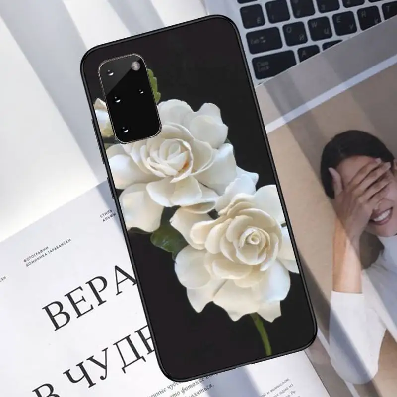 

Gardenia flower Phone Case For Samsung A40 A31 A50 A51 A71 A20E A20S S8 S9 S10 S20 Plus note 20 ultra