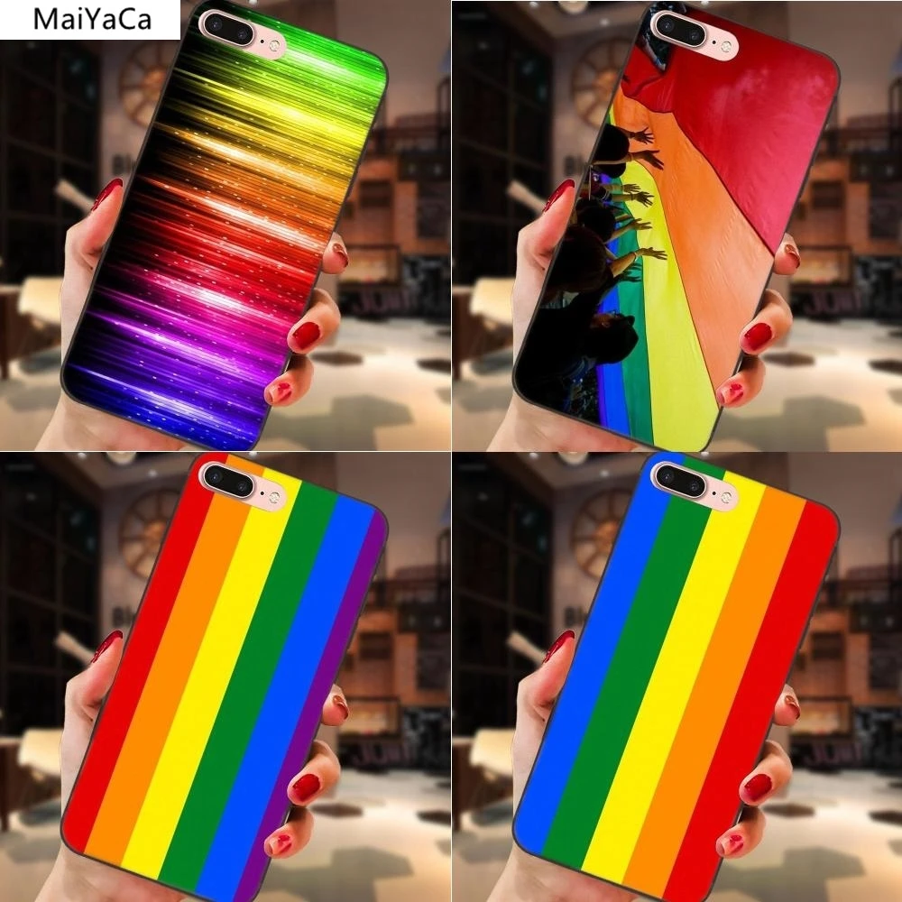 Чехол для телефона с радужным флагом MaiYaCa Gay lesbies pride Lgbt iPhone Plus XS XR 11 Pro чехол samsung из