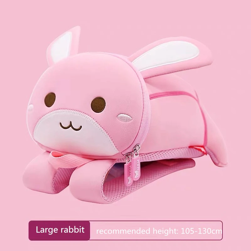 L rabbit Рюкзак NOHOO с 3D рисунком, Детская сумка для девочек и мальчиков, школьные сумки mochila escolar, милые водонепроницаемые Рюкзаки для детского сада - Цвет: L rabbit