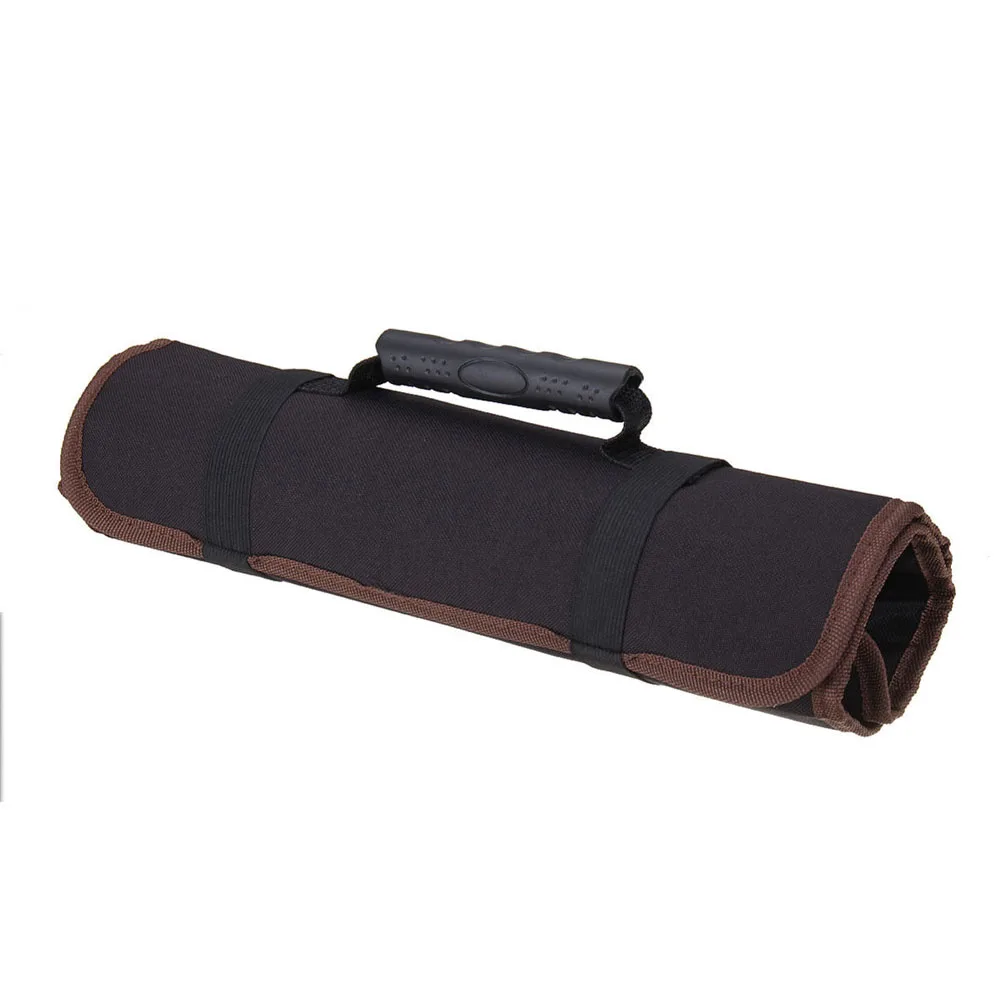 

Portable Chef Cutter Bag Roll 14 Pockets with Handles Carry Case Kitchen Storage Bags TWEL889