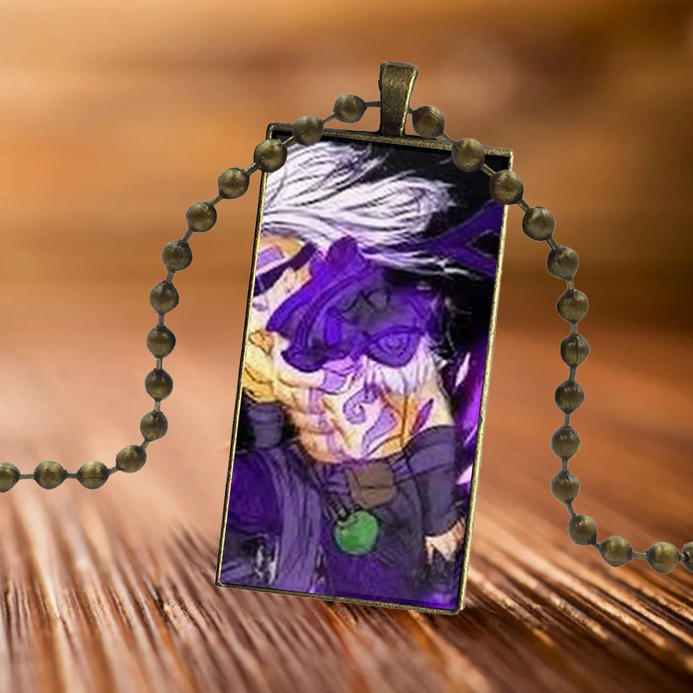 Модное ожерелье с подвеской из кабошона со стальным покрытием эффектные