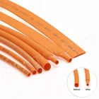 Термоусадочная трубка диаметром 1 мм-диаметром 50 мм, Полиэтиленовая кабельная трубка длиной 13510 метров, оранжевого цвета, 2:1