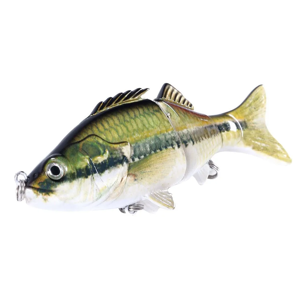 1 шт. рыболовные приманки 10 см пластиковая жесткая приманка для рыбы 5 цветов