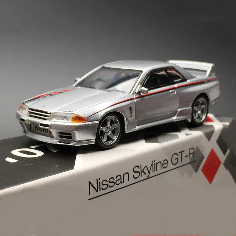Модель автомобиля Skyline 1: 64 Nissan GTR R32 из металлического сплава литые модели игрушек