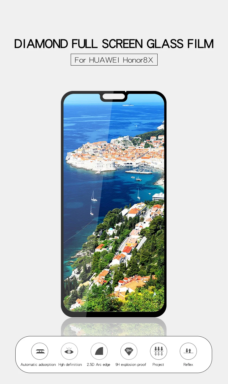 Закаленное стекло 9D для huawei honor 8X, Защитная пленка для экрана huawei honor 8x 8a 8c pro, защитная пленка из закаленного стекла
