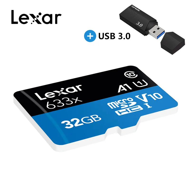 Lexar, 256 ГБ, Micro SD карта, 128 ГБ, карта памяти, высокая скорость до 95 м/с, 64 ГБ, класс 10, 633x, TF карта, 32 ГБ, флеш-карта