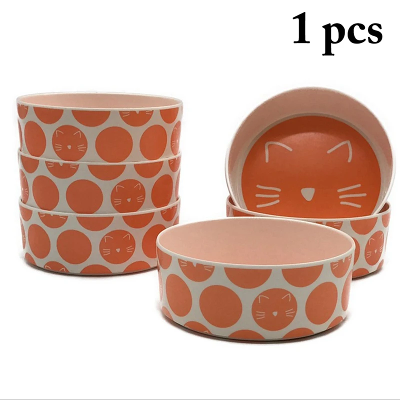 Кормушка для животных из смолы Pet Resin Bowl, с милым дизайном кота-мультяшки, для кормления котят и щенков, аксессуары для собак.