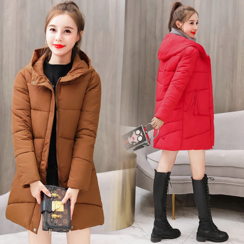 

2020 New Casual Thicken Warm Parkas Padded Jackets Coat Female Winter Jacket Women Parka Outwear Snow Woman Jacket Plus Size