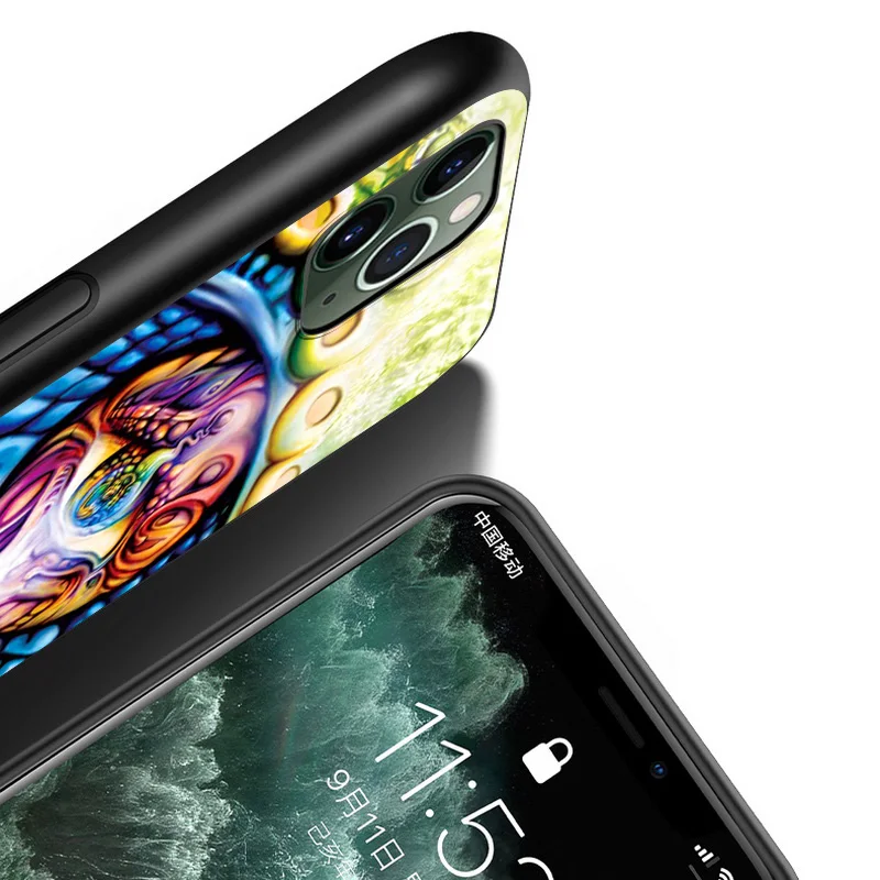 

Third Eye Psychedelic Painting Art For Apple iPhone 12 11 XS Pro Max Mini XR X 8 7 6 6S Plus 5 SE 2020 Black Cover Phone Case