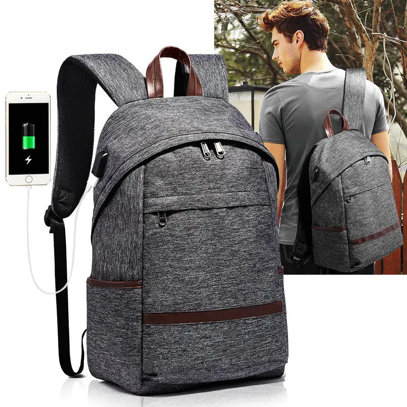 

13 14 дюймов рюкзак для ноутбука для мужчин ноутбук Mochila рюкзак USB зарядка сумка дорожная Мужская Macbook компьютер тетрадь Bagpack