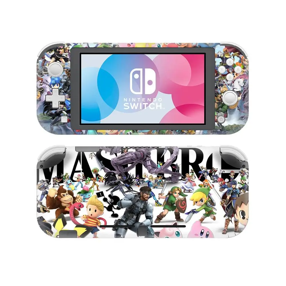 Супер Smash Bros наклейка на кожу для Nintendo Switch Lite консоль и контроллер протектор Joy-con