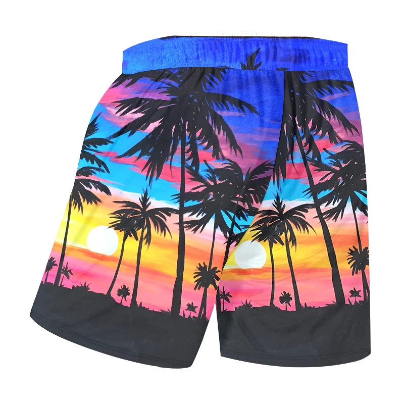 

OGKB Shorts Men's Fashion Casual 3D Hawaiian Printed Beach Shorts Quick-drying Casual Hawaiian Shorts Oversized