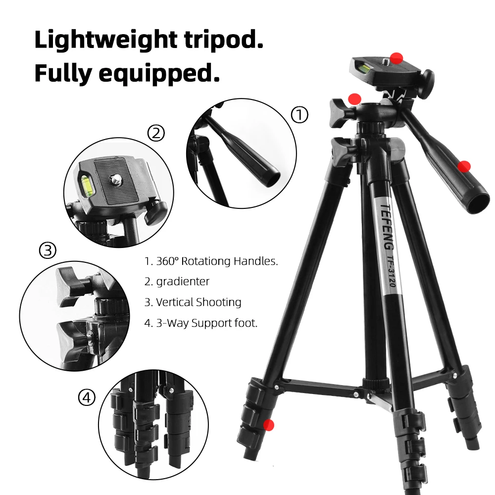 Профессиональный штатив-Трипод для камеры Canon DSLR camera Camcorder Мини Портативный