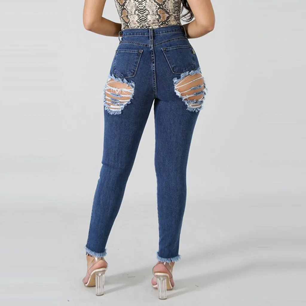 SAGACE новый дизайн повседневные сексуальные джинсы скинни брюки для женщин