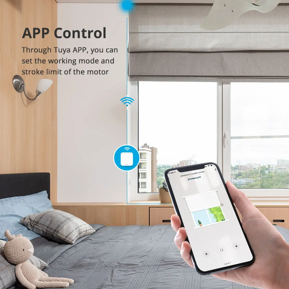 Смарт-роллеры Zemismart Tuya Zigbee 2N двигатель для жалюзи 37 дюймов 38 мм трубка Smart Life App Alexa