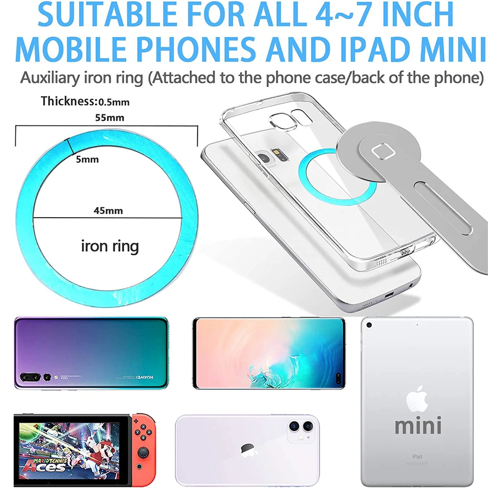 lovebay 1pc magnetic phone holder for iphone phone metal laptop phone stand for iphone 12 holder side mount tablet bracket free global shipping