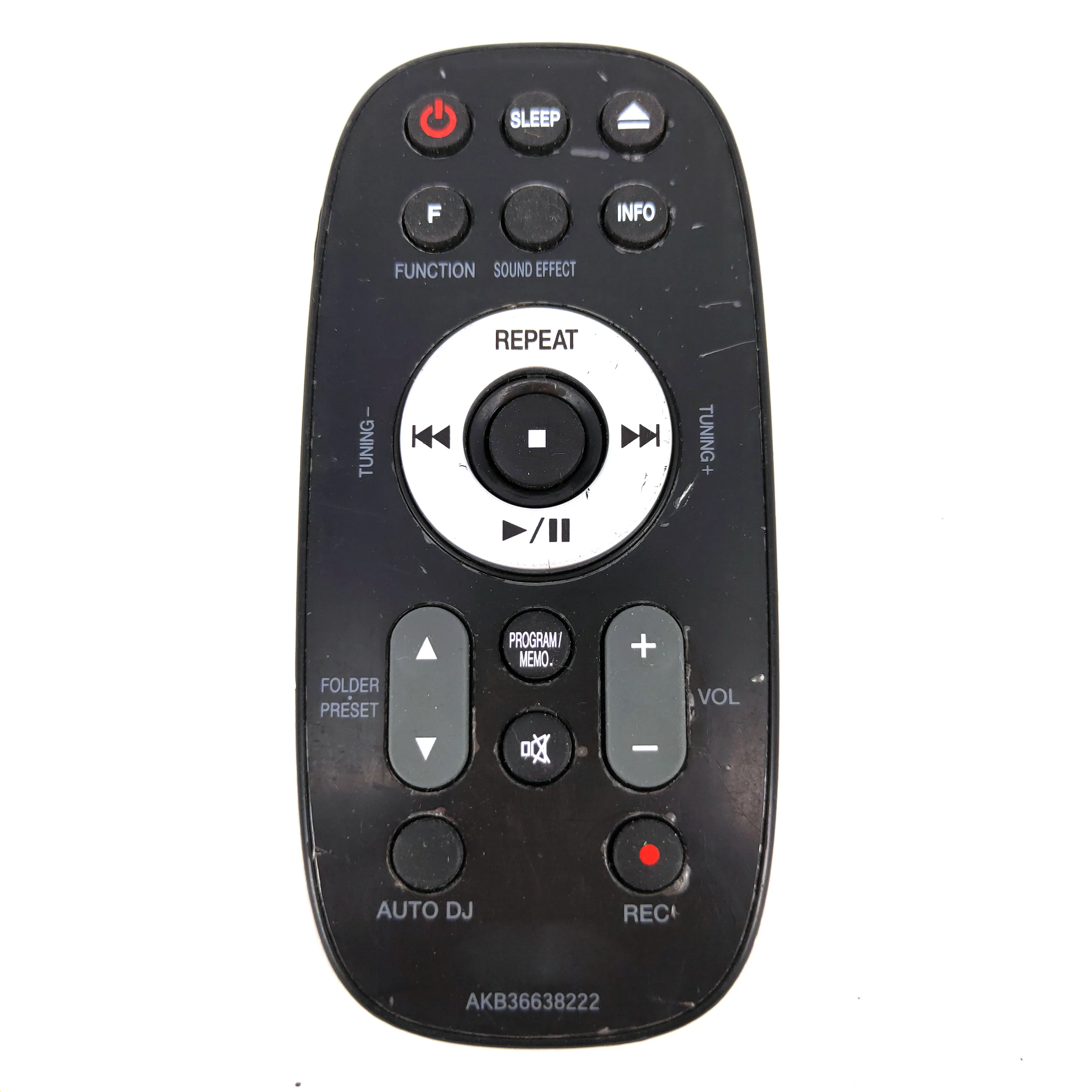90% новый оригинальный пульт дистанционного управления ДУ AKB36638222 для LG CD плеер