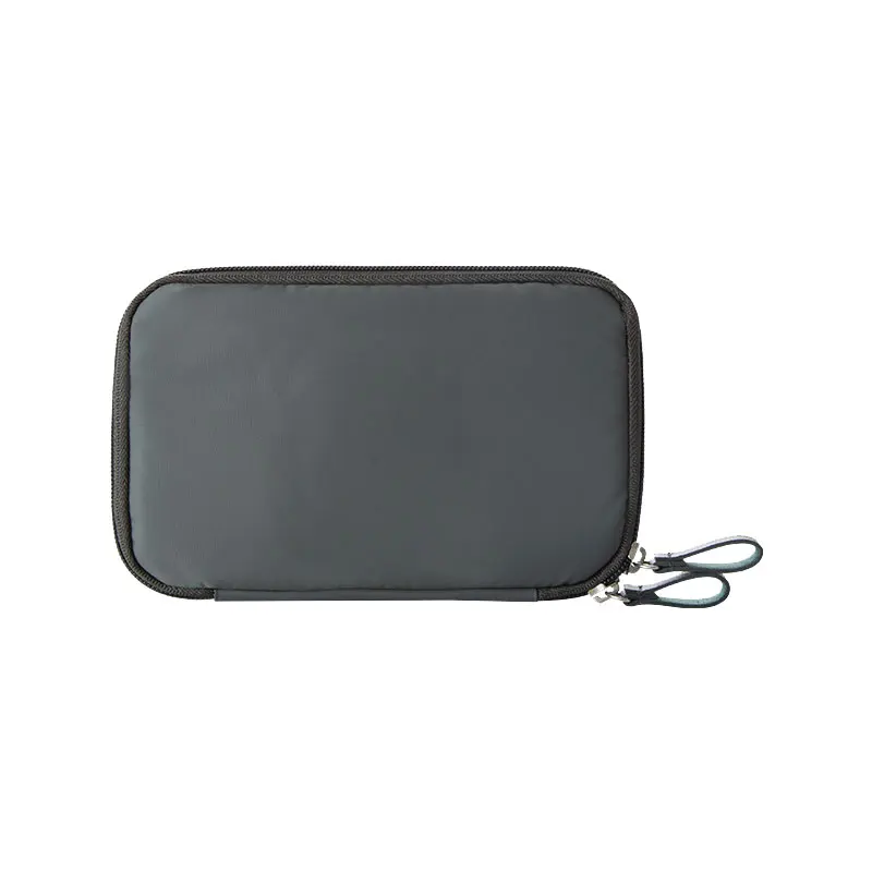 Travel Digital Pouch Nylon Travel Passport Case Multi Purpose Zipper Card and ID Holder Cable Gadgets Organizer