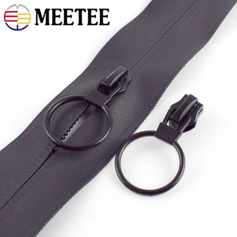 Meetee 10 шт 5 # Анти загрузочные ползунки на молнии для водонепроницаемой обратной