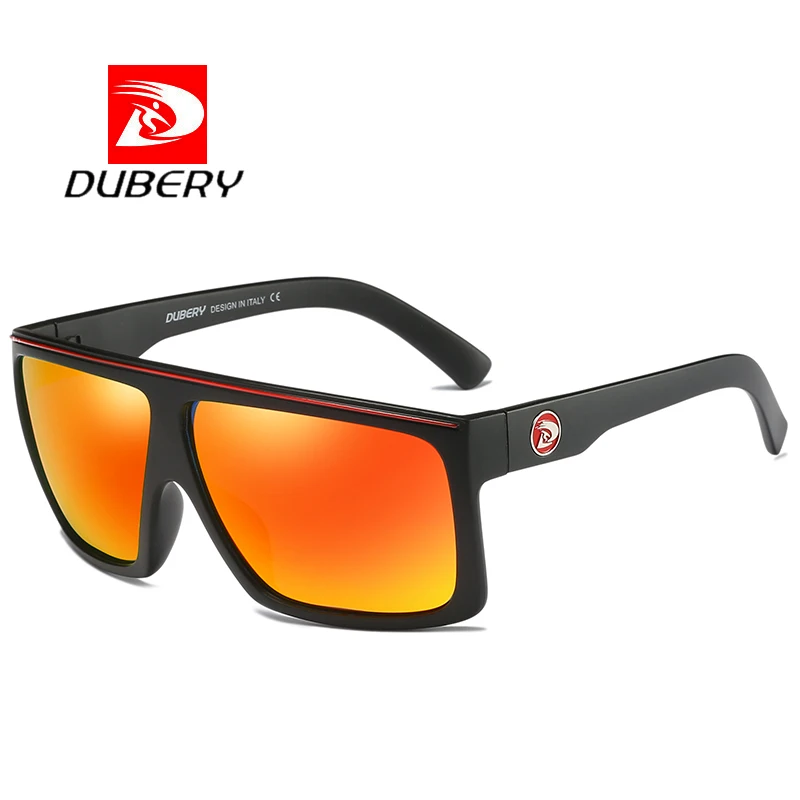 DUBERY Модные мужские Ретро квадратные брендовые зеркальные Oculos UV400 поляризованные