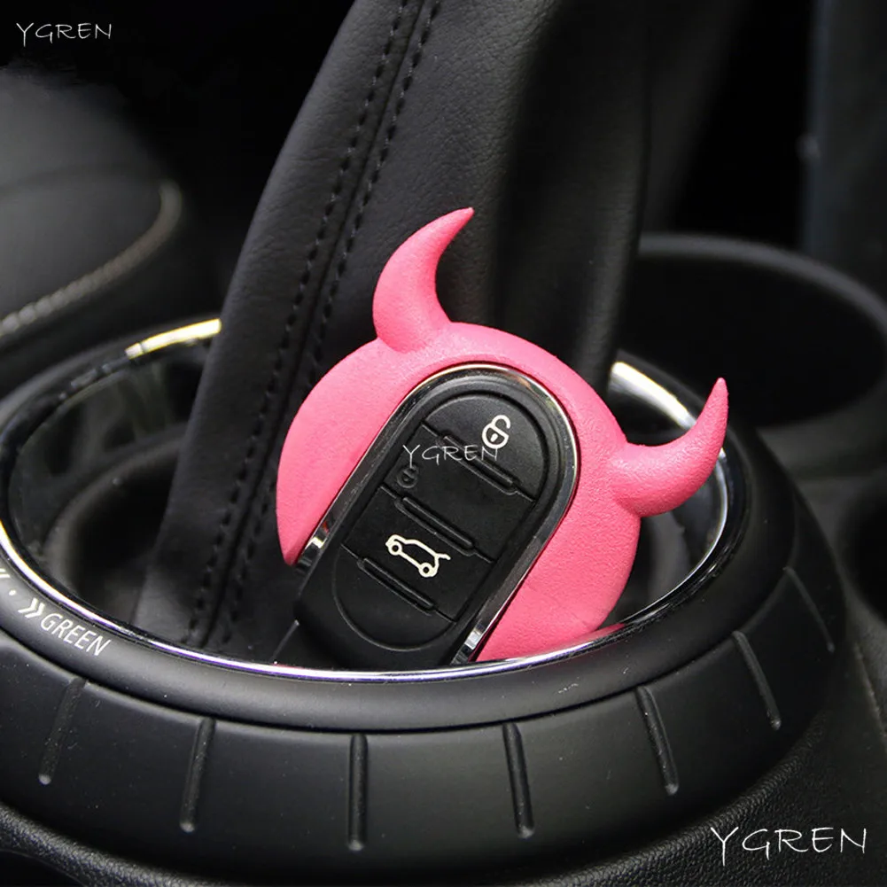 3D печать розовая Милая машина чехол для ключей Mini Cooper Countryman Clubman F54 F55 F56 F57 F60 |