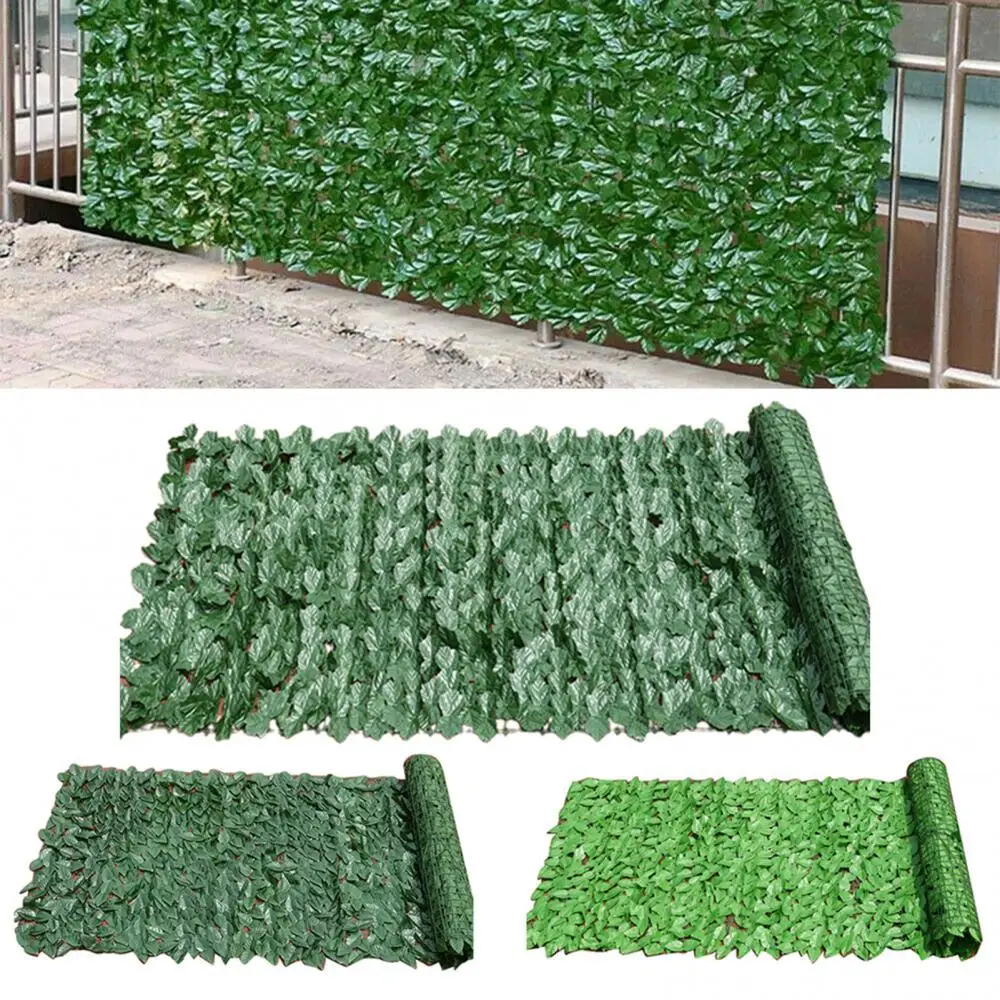 

50x50cm Simulated Hedge Leaf Net Artificial Plants Wall Balcony Garden Decor