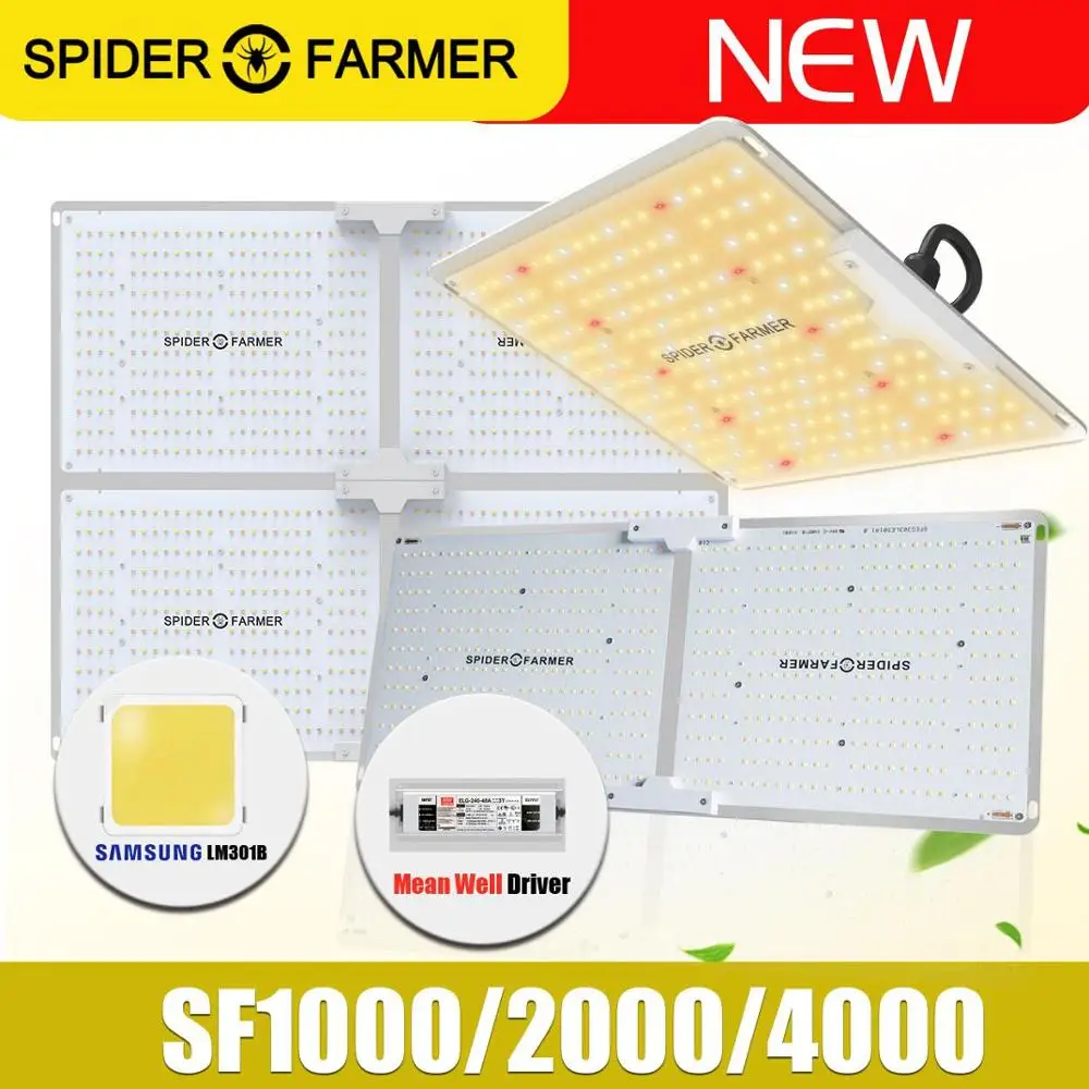 SF 1000W 2000W 4000W полный спектр Led Grow Light Spider Farmer Samsung Lm301B Meanwell драйвер Квантовая доска