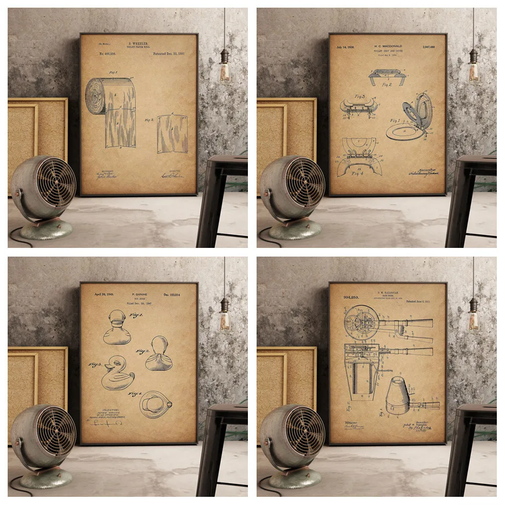 

Badkamer Foto 'S Serie Kwaliteit Canvas Retro Retro Woonkamer Home Decor Kamer Eenvoudige En Stijlvolle Schilderen Thema Poster