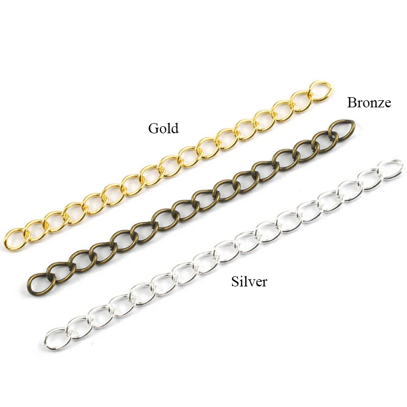 25 шт./лот 7 см цепочки для ожерелья удлинитель бижутерии принадлежности поделок