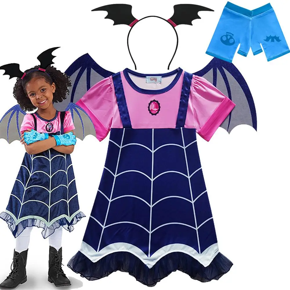 Детские костюмы Vampirina вампира косплей платья для девочек карнавальные вечерние