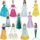 Один набор сказочное платье принцессы куклы смешанный стиль Свадебная вечеринка Аксессуары Одежда для куклы Барби лучшие игрушки