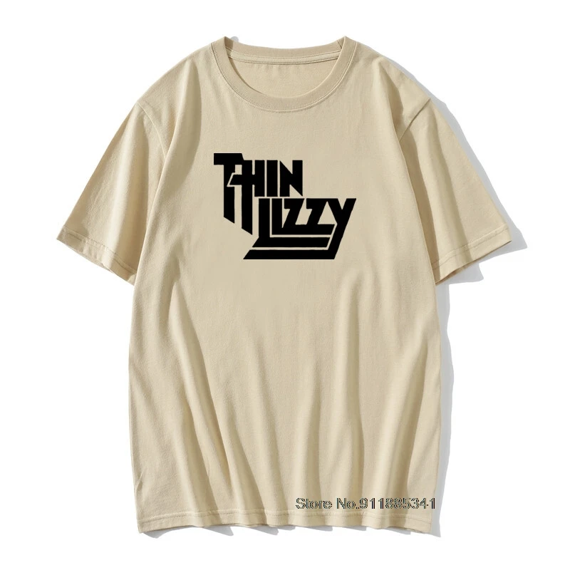 

Heavy Metal Rock Band Thin Lizzy T Shirt Men Tops Music Singer T-shirt Short Sleeve Cotton Vintage Tee Top Tees