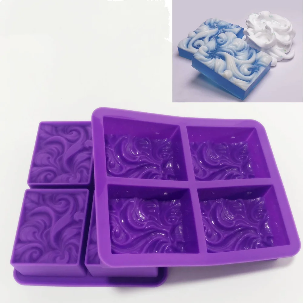 Волнистые облака мыло ручной работы силиконовая форма океан волны вихревой