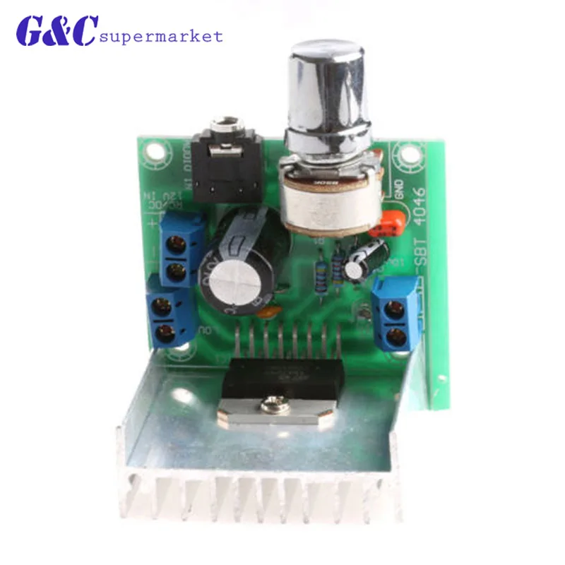 TDA7297 двухканальный AC/DC 12V цифровой аудио усилитель плата 2*15W diy