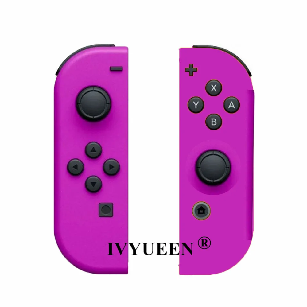 Neon Purple IVYUEEN левый и правый сменный кожух для переключателя shand Joy-con контроллер DIY чехол и кнопки ABXY D-Pad для консоли Joycon - Цвет: Neon Purple
