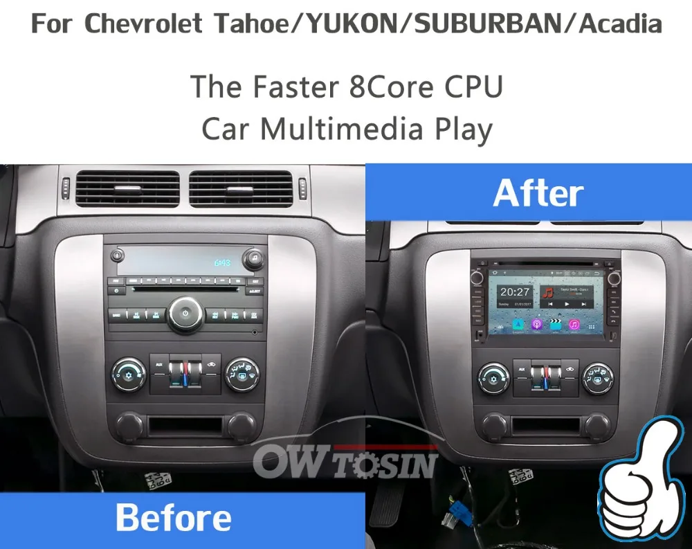 5 USB порт Android 9,0 PX6/Восьмиядерный автомобильный DVD для Chevy Chevrolet Cobalt Silverado Suburban Buick Enclave автомобильный Радио gps DSP