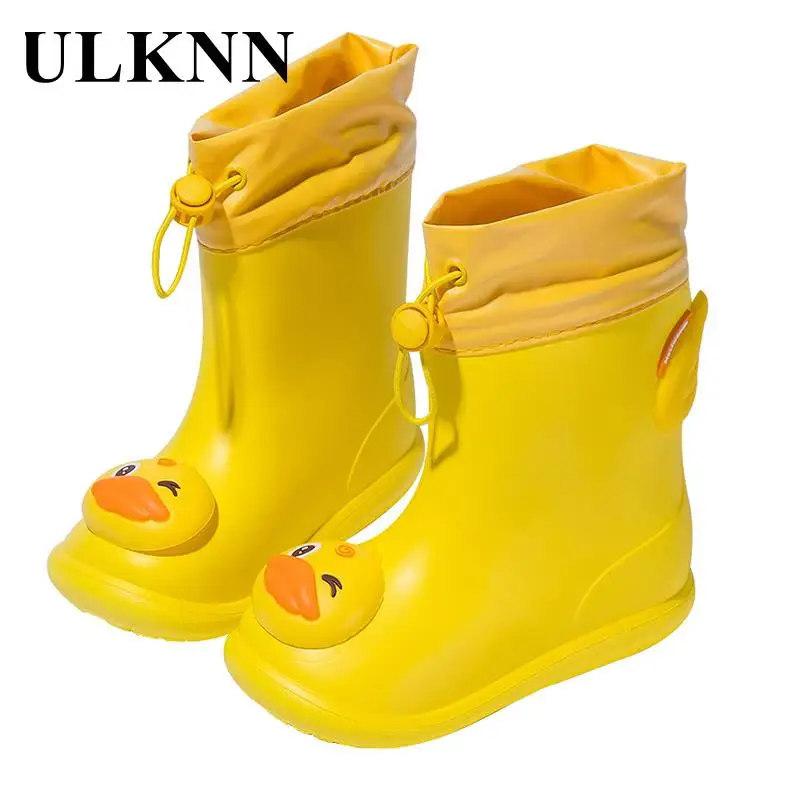 

Children Rain Boots Beamadvantage Kid's Yellow Shoes Cute Baby EVA Cartoon Water Environmental Protection Galoshes For Boy Girls