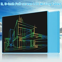 9 5inch full sreen lcd writing tablet erasablereusable graffiti doodle drawing board kids early educational learning toys