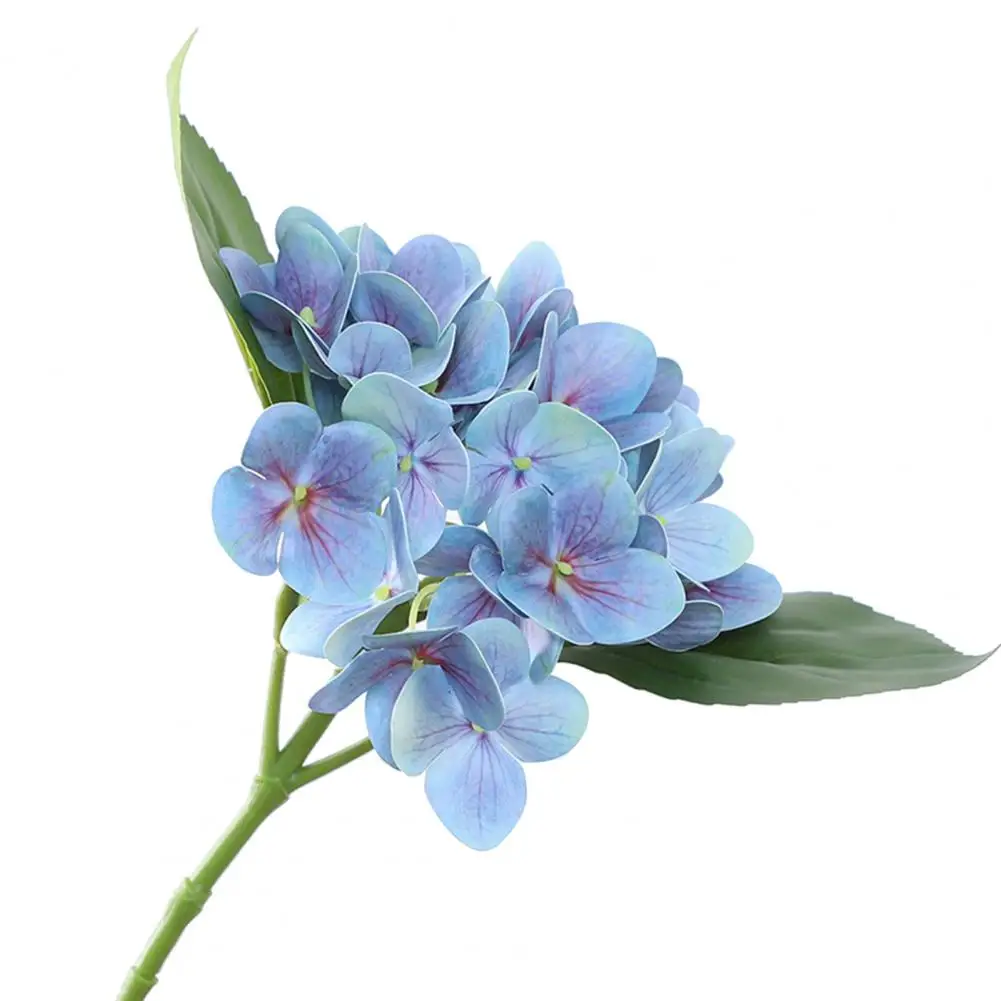 

Artificial Flower Single Branch Will Not Wither 8 Color 3D Fake Hydrangea Wedding Home Decoration