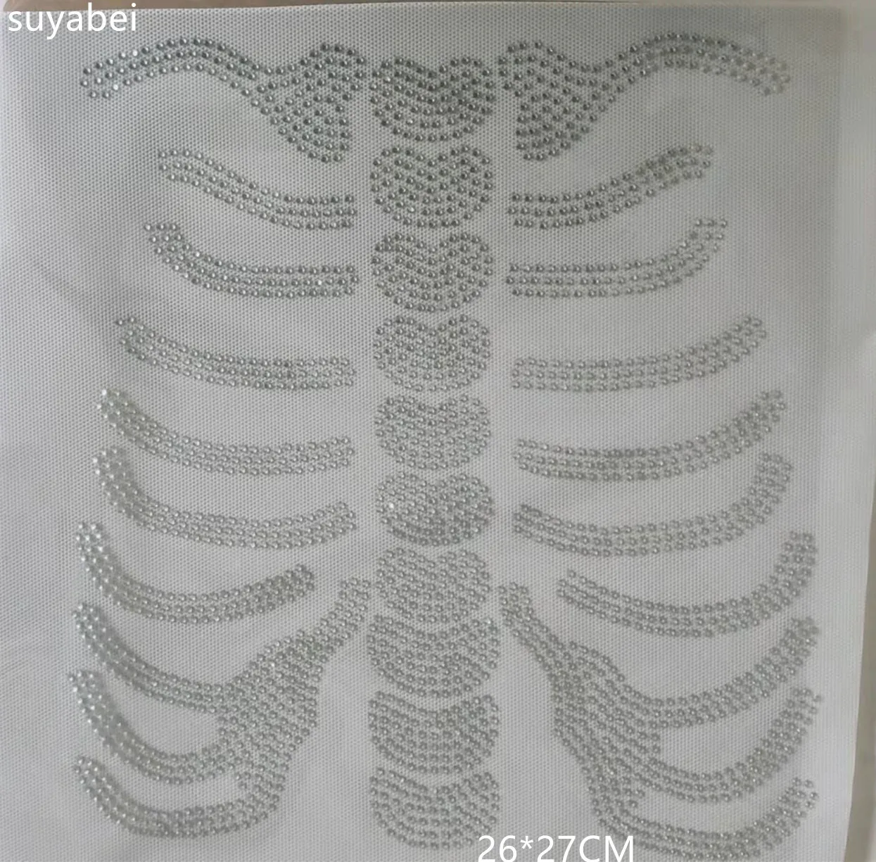 

Skeleton bone skull sticker hot fix rhinestone motif iron on transfer stickers hot fix applique patches for shirt bag