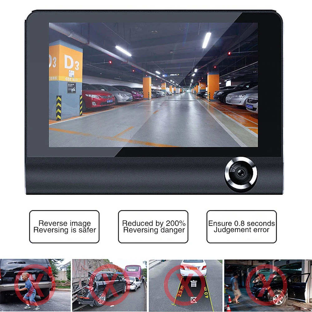 3 способа 4 дюйма Три водяного насоса с двумя объективами Автомобильный